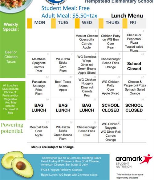 lunchmenu